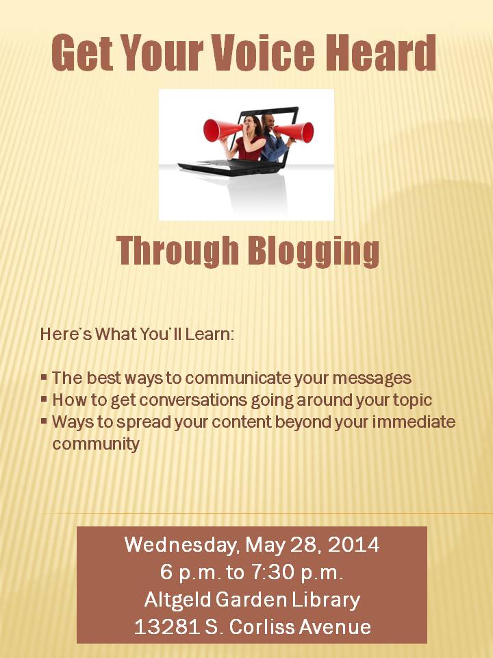 Get Your Voice Heard Through Blogging
