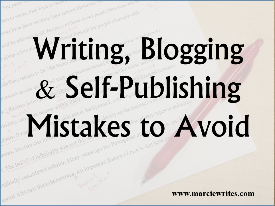 Writing Blogging & Self-Publishing Mistakes