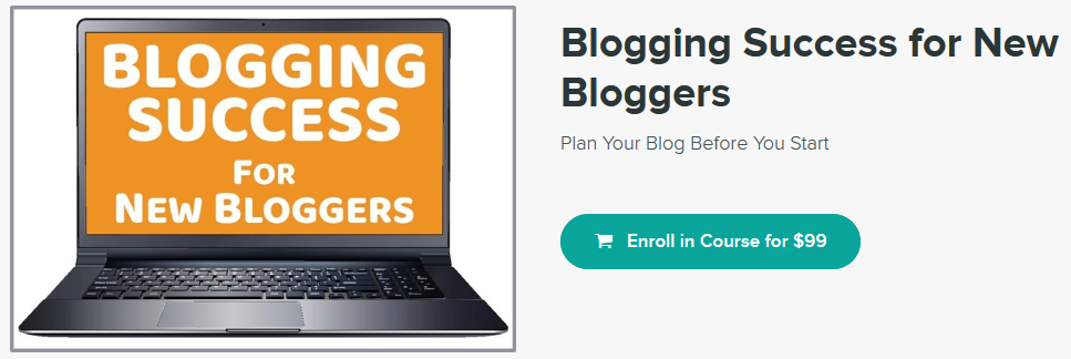 Blogging Success for New Bloggers - Course Header
